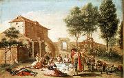 Francisco Bayeu y Subias Lunch on the Field china oil painting reproduction